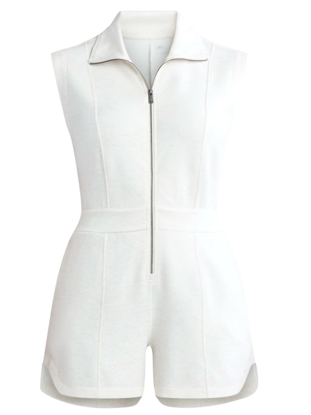 Avia Women’s Scuba Knit Romper Sz M, Heather Beige